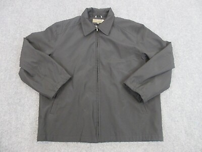 #ad Guess Jacket Mens Adult Large Black Casual Full Zip Outdoors Pocket Coat $44.85