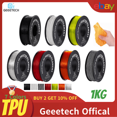 #ad Geeetech Flexible TPU Filament 1KG 2.2lbs 1.75mm 14 colors for 3D Printing US $18.99