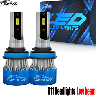 #ad H11 H8 H9 LED Headlight Kit High Low Beam Bulb Super Bright 6500K White 5000LM $26.99