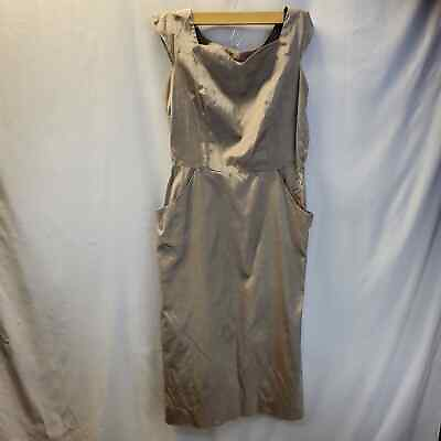 #ad Vintage Washington Original Dress Champaigne Elegant Retro Fashion Size Small $18.39