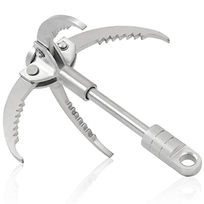 #ad Large Grappling Hook 4 Claw Folding Stainless Steel Grapple Hooks for Outdoor... $41.15