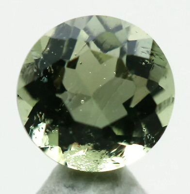 #ad Faceted Moldavite Gemstone Meteorite Impactite Tektite AUTHENTICITY GUARENTEED $19.98