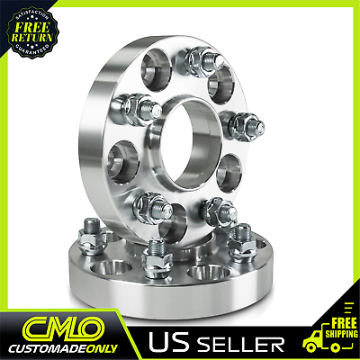 #ad 2pc Hub Centric Wheel Spacers 5x100 to 5x100 54.1mm Bore 12x1.5 Lugs 25mm Thick $36.95