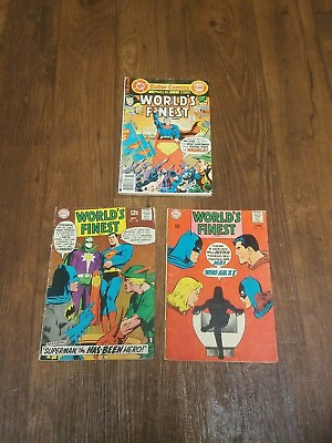 #ad DC WORLDS FINEST #176 178 247 Neal Adams Art DC comics 3 Book Lot $13.30