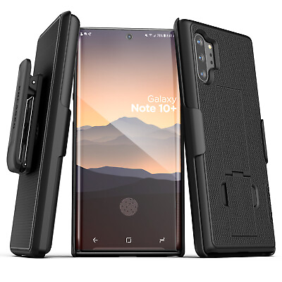 #ad For Samsung Galaxy Note 10 Plus Case Belt Clip w Kickstand Cover Holster $10.99