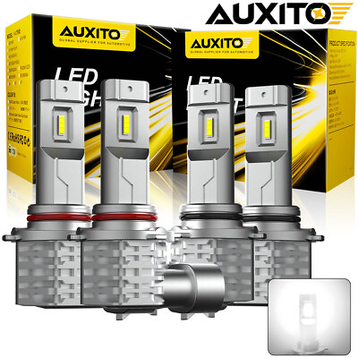 #ad #ad 9005 9006 LED Headlights Kit Combo Bulbs 6500K High Low Beam Super White Bright $37.99