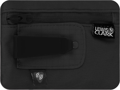 #ad Rfid Blocking Hidden Clip Stash Travel Belt Wallet Black One Size $19.40