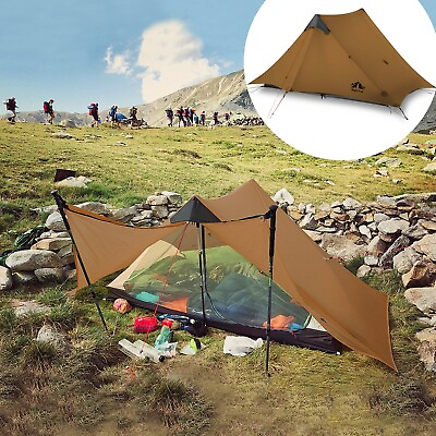 #ad Night Cat 1 2 Man Ultralight Tent Trekking Pole Tent Ultralight Camping Tent US $189.98