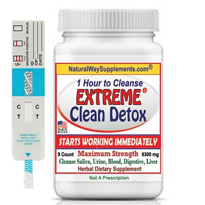 #ad Extreme Clean Detox™ One Hour To Cleanse THC Metabolites w Test $23.95