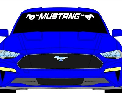 #ad Mustang Windshield Sticker GT Decal Vinyl Graphics Banner $14.00
