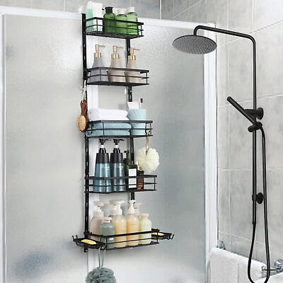 #ad Over the Door Shower Caddy 5 Tier Adjustable Hanging Shower Organizer Rustpr... $35.36