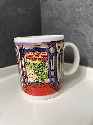 #ad Raoul Dufy Inspired Chaleur Masters Collection Mug Burrows Interior Open Windows $24.00