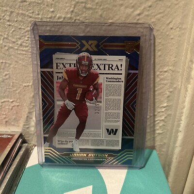 #ad 2022 Panini XR Extra Extra Blue #EXT 6 Jahan Dotson 99 RC $1.99