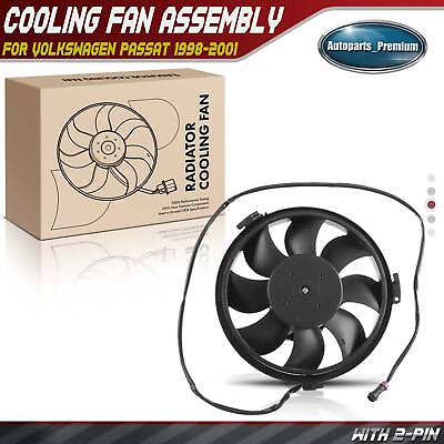 #ad Radiator Engine Cooling Fan Assembly for Audi A4 A6 A8 Quattro VW Passat 96 01 $44.59