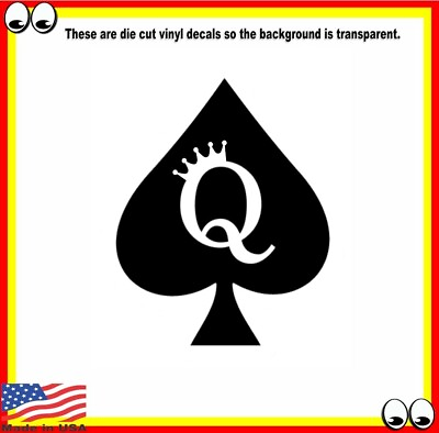 #ad Queen of Spades qos BBC Cuck cuckold Sticker Decal swingers adult lifestyle $4.99