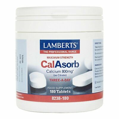 #ad Lamberts Calasorb Tablets Calcium 800mg 180 BBE 05 2026 $51.94
