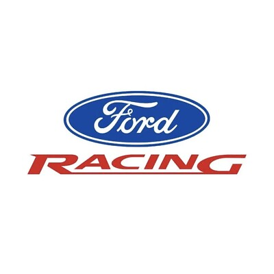 #ad FORD RACING Logo Die Cut Vinyl Sticker Decal BLUE RED 8.5” x 3.25” $10.00