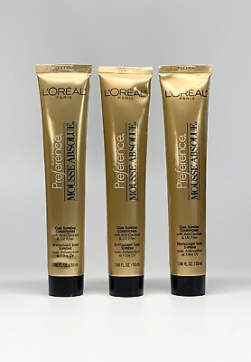 #ad 3 Tubes L#x27;Oreal Superior Preference Absolue Mousse Hair Care Supreme Conditioner $24.69