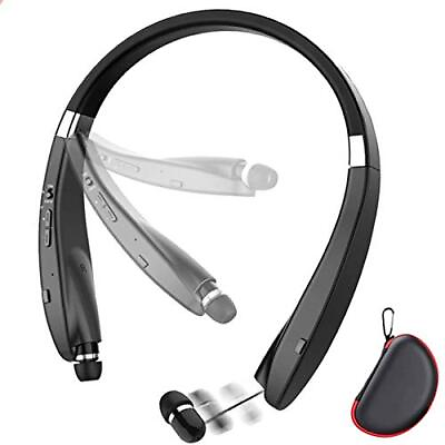 #ad Foldable Bluetooth Headset Beartwo Lightweight Retractable Bluetooth Headphones $41.49