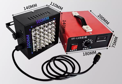 #ad 36 beads 80W amp; luminance adjustment LED UV curing lamp air cooled 365 395 405nm $279.99