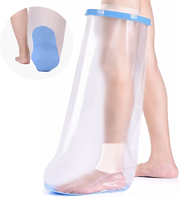 #ad VALLEYWIND Waterproof Leg Cast Cover for Shower Adult Anti Slip Reusable Sealed $25.73
