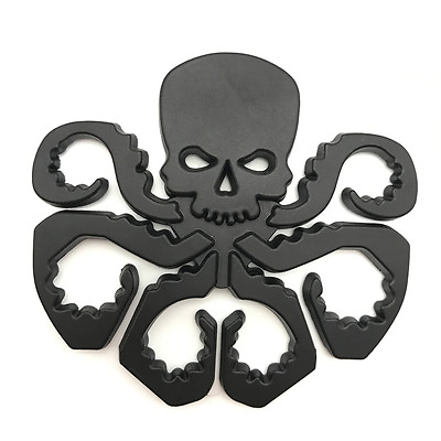 #ad Black Hydra Octopus Skull Metal Sticker Decal Badge Fender Trunk Emblem $9.11