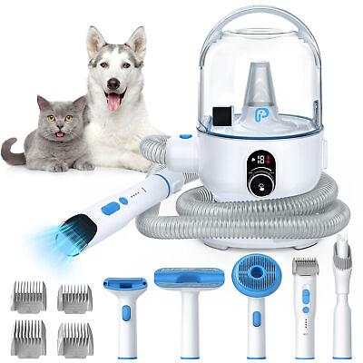 #ad Pet Dog Grooming Vacuum Kit Professional Hair Shedding Brush Clipper Tool Cat $43.00
