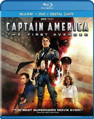 #ad Captain America: The First Avenger Two Disc Blu ray DVD Combo D VERY GOOD $5.43