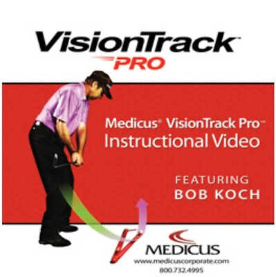 Medicus VisionTrack Pro Golf Alignment Training DVD Video Improve Swing Range $6.99