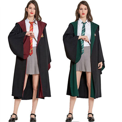 #ad #ad Cosplay Harry Potter Halloween Robe Costume Gryffindor Slytherin Scarf Costumes $13.24