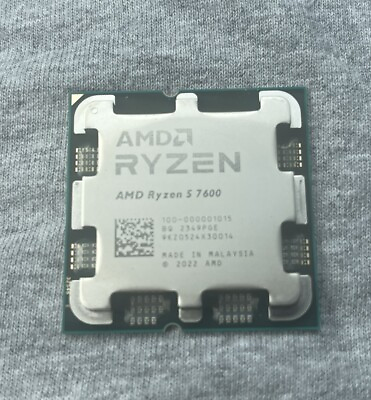 #ad AMD Ryzen 5 7600 4.7 GHz 6 core Processor 100 100000593WOF $177.99