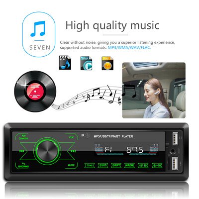 #ad Single DIN HD Touch Screen Car Stereo In Dash MP3 Player FM USB Radio Bluetooth $18.99