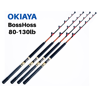 #ad OKIAYA COMPOSIT 80 130LB Saltwater Big Game Roller Rod Set of 4 $600.00