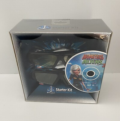 #ad Samsung 3D Starter Kit Brand New Sealed 3D Glasses Monsters Vs Aliens Bluray DVD AU $45.00