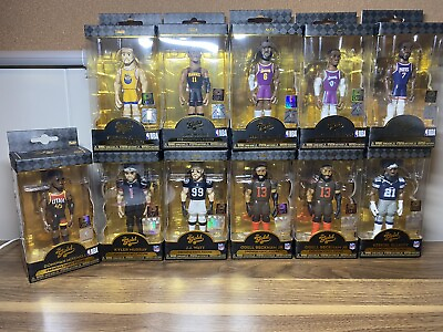 #ad FUNKO GOLD CHASE ONLY FEW INCLUDED LEBRON JAMES STEPHEN CURRY J.J.WATT $75.00