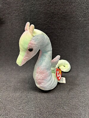 #ad Collectible TY Beanie Baby Neon the Seahorse P.E Pellets Beanie Baby $10.00