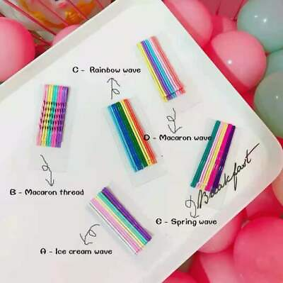 #ad 10Pcs Rainbow Bobby Pins Hair Pins Grips Clips Wave Flat Salon Styling Bob Pin $2.75