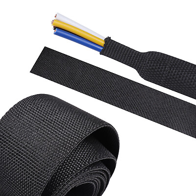 #ad Heat Shrinkable Braided Sleeving Electric Wire Loom Cable Harness Wrap Protector $59.84