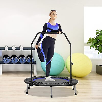 #ad 40quot; Foldable Mini Trampoline Indoor Rebounder Trampoline for Adults Fitness $79.99
