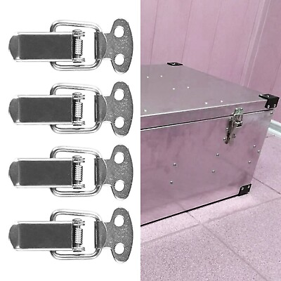 #ad 4* Stainless Steel Toggle Latches Spring Loaded Clamp Clip Case Latch Catch New $7.93