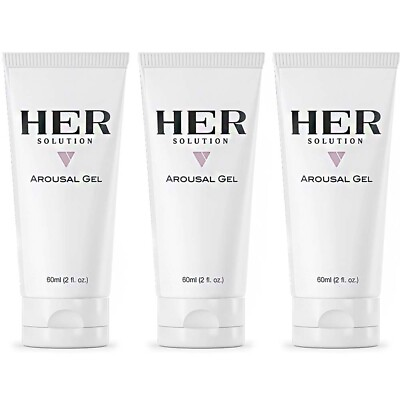 #ad 3 X Hersolution Gel BEST Libido Climax Her Solution to Dryness Arousal Lubricant $129.95