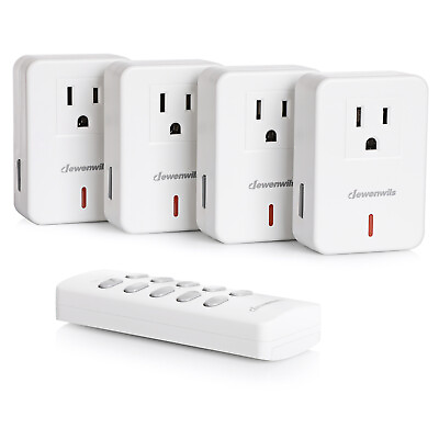 #ad DEWENWILS Remote Control Outlet Plug Wireless On Off Power Switch 100ft RF Range $23.79