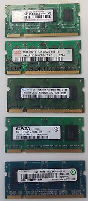 #ad Assorted Major Brand 1GB SODIMM DDR2 PC2 6400 Laptop Memory IL MB DDR2 1GB 6... $4.99