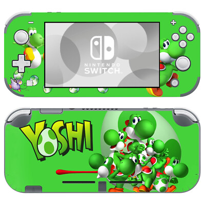 #ad Nintendo Switch Lite Skin Decals Sticker Cover Yoshi Super Smash Bros Cute Green $9.40