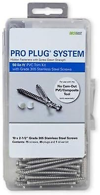#ad Pro Plug PVC Plugging System for Use with AZEK Frontier Trim Stainless Steel $87.99