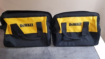 #ad NEW Unused 2 Heavy Duty Dewalt 13quot; Tool Bags $24.99