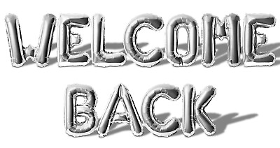 #ad WELCOME BACK Letter Balloon Banner 10 Color Options DIY Party Decorations $14.99