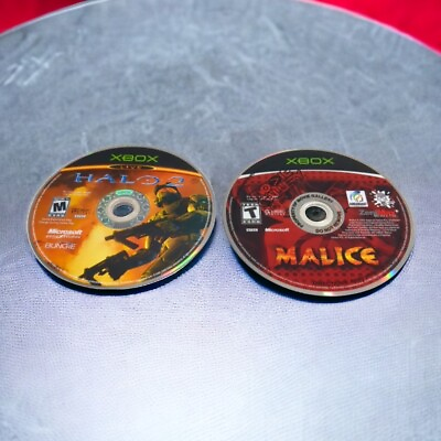 #ad Lot Of Original Xbox Games Disc Only Halo 2 and Malice $8.45