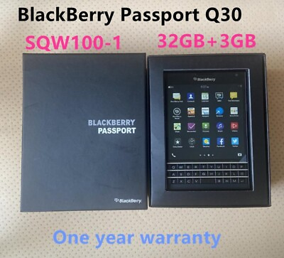 #ad BlackBerry Passport Q30 SQW100 1 32GB 3GB RAM Unlocked Smartphone New Sealed $150.78