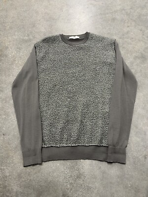 #ad Ami Alexandre Mattiussi Wool Blend Sweater Men Medium Gray $39.99
